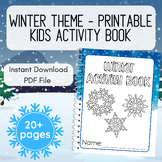 Winter Printable Activity Book || Mazes, Code Breakers, Wo