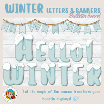 Winter Wonderland Banner Gray/White – Your Blue Donut