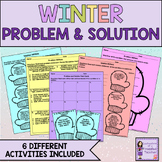 Winter Problem and Solution Activities, Task Cards, and Wo