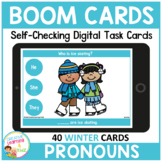 Winter Pronouns Boom Cards for Distance Learning