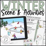 Winter Scene Speech Therapy Language Activities Wh- Questi