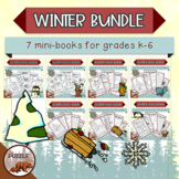 Winter Puzzles BUNDLE - includes grades K-6