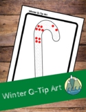 Winter Q-Tip Dot Art - Printable
