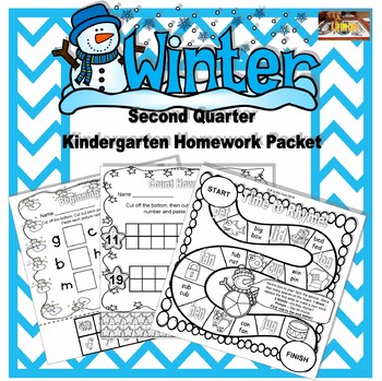 kindergarten homework packet ideas