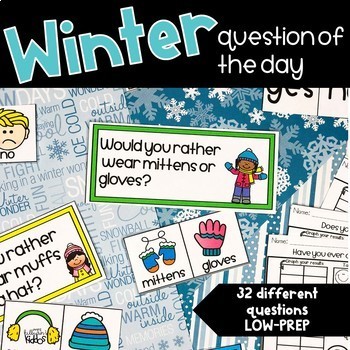 Question of the Day | Winter | by Barbara Kilburn | TpT