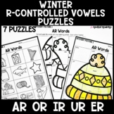 Winter R-Controlled Vowels Puzzles