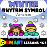 Winter RHYTHM WORKSHEETS: Music Worksheets Music Rhythm Ac