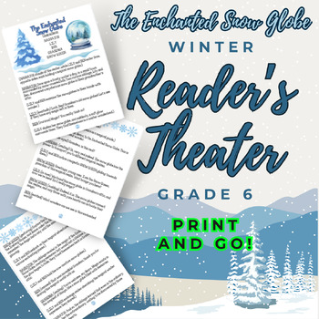 Preview of Winter Reader's Theater Enchanted Snow Globe Fluency Grade 6 ELA February