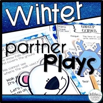 Preview of Winter Readers Theater 1st Grade Reading Fluency Passages Small Group Activities