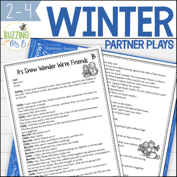 Preview of Winter Partner Plays - differentiated scripts for two readers