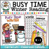 No-Prep Winter Worksheets: 1st Grade Reading