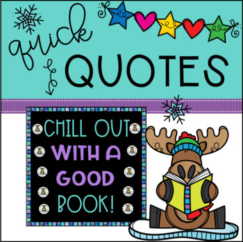 Preview of Winter Bulletin Board | EDITABLE Moose Cut-Outs | Reading Door Decor