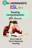 Winter Reading Comprehension -ESL