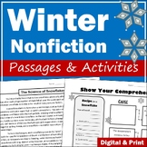 Winter Reading Comprehension Passages & Activities - PDF &