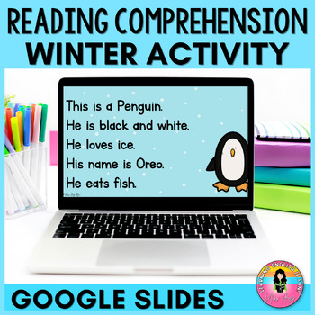 Preview of Reading Comprehension Passages Google Slides™ Winter Activities
