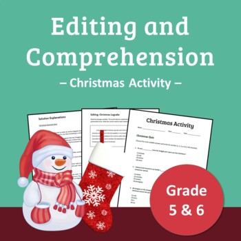 Preview of Winter | Christmas Reading Comprehension Passages - Grades 5 and 6