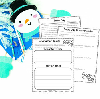 Winter Reading Comprehension Passages and Activities Just Print
