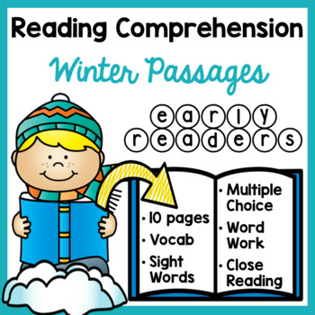 Preview of Winter Reading Comprehension Passages and Questions 1st Grade Reading Skills