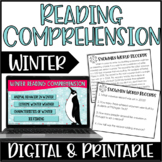 Winter Reading Comprehension | Digital Winter Reading Activities