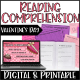Valentine's Day Reading Comprehension | Digital Valentine'