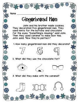 Winter Reading Comprehension Worksheets by Diversity University | TpT