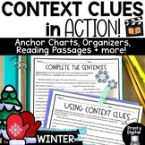 Winter Context Clues Passages Anchor Charts Vocabulary Act