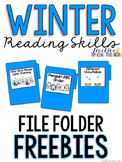 Winter Reading Skills FREEBIE File Folder Tasks