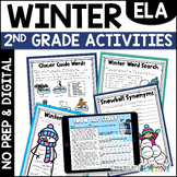 Winter Reading Writing Activities Worksheets 2nd Grade No 