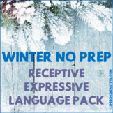 NO PREP Winter Receptive - Expressive Language Pack - Spee