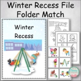 Winter Recess File Folder Match