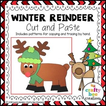 Reindeer Craft by Crafty Bee Creations | Teachers Pay Teachers