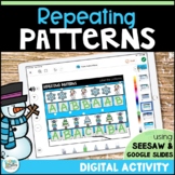 Repeating Patterns Digital Math Activities - Shape Pattern