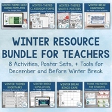 Winter Activities and Printables Bundle for Teachers | Win