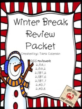 Preview of Winter Review Packet Freebie