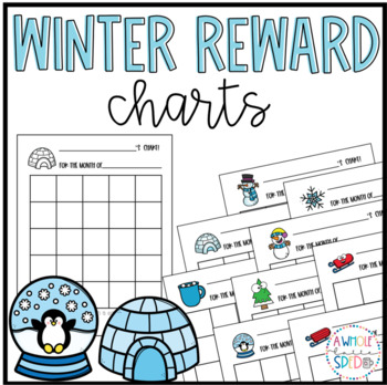 Winter Sticker Charts, BUNDLE