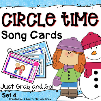 Preview of Winter and Valentines Day Songs, Rhymes and Fingerplay Cards  - Set 4