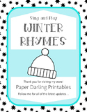 Winter Rhymes and Songs for Circle Time, Morning Meeting a