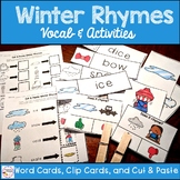 Winter Rhyming Activities and Clip Cards