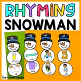 Winter Rhyming Center - Snowman Rhyming Word Families
