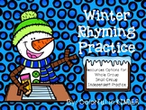 Winter Rhyming Practice