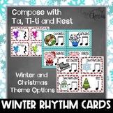 Winter Rhythm Cards | Ta, Ti-Ti and Rest | PRINTABLE AND DIGITAL