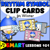 Winter Rhythm Symbol Clip Cards Music Activity: Rhythm Car