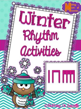Preview of Winter Rhythm Worksheet Freebie - Ta, Ti-ti, Ti-ri-ti-ri