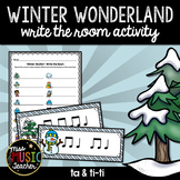 Winter Rhythm Write the Room Music Activity: Ta & Ti-Ti