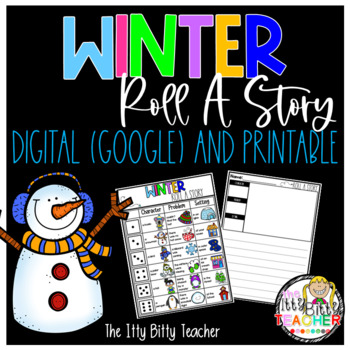 Preview of Winter Roll A Story Digital and Printable
