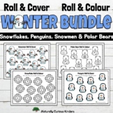 Winter Roll & Colour Cover Bundle - Subitizing Games