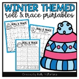 Winter Roll & Trace Letters, Numbers, Shapes