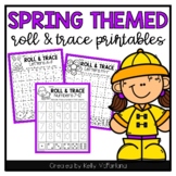 Spring Letter, Number, and Shape Tracing Practice Worksheets