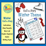 Winter Roll a Story - Story Prompts, Graphic Organizers, W