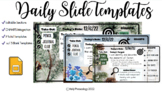 Winter Rustic Daily Google Slide Templates 